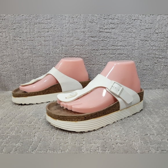 PAPILLIO By Birkenstock Gizeh Unisex Adults Size EU 37 US L6 M4 White Sandals. - Picture 10 of 12